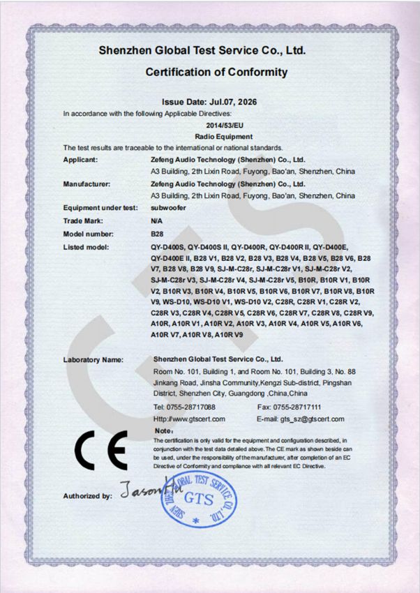C28r · CE-RED certificate