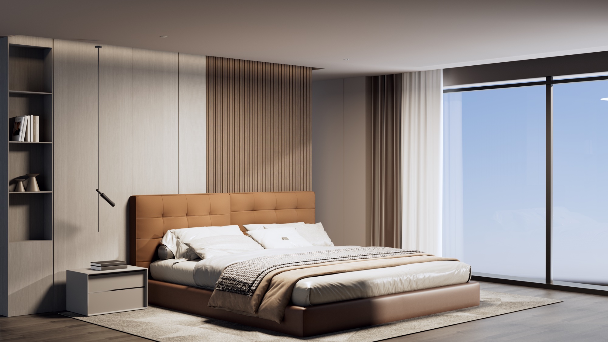 POWRT in-ceiling sound in a bedroom